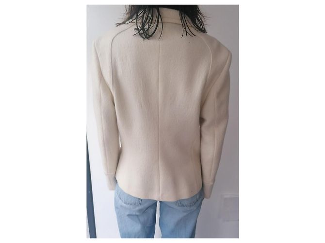 Weekend Max Mara Jacke aus weißer Wolle - Ansicht 3