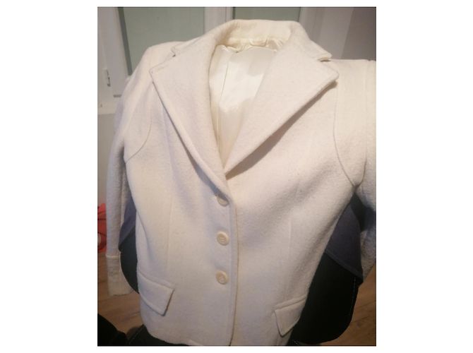 Weekend Max Mara Jacke aus weißer Wolle - Ansicht 6