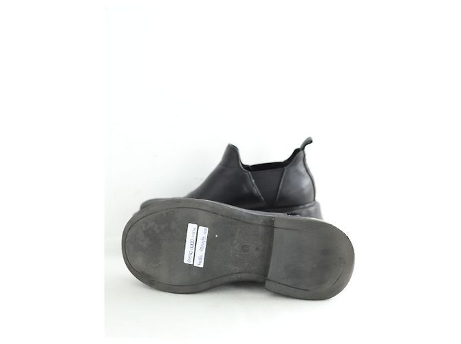 The row Mocassini in pelle nera Nero - vista 6