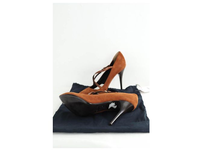 Dolce & Gabbana Braune Wildleder-Absatzschuhe - Ansicht 6