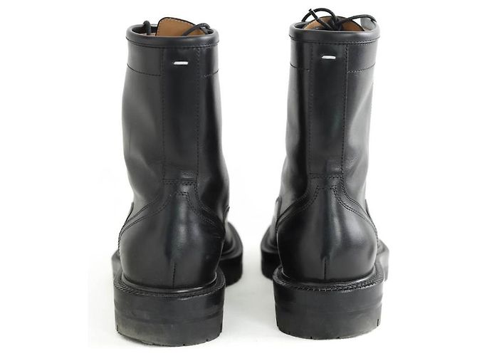 Maison Martin Margiela Schwarze Leder Schnürstiefel - Ansicht 2