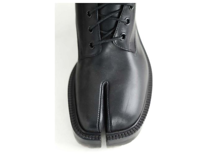 Maison Martin Margiela Schwarze Leder Schnürstiefel - Ansicht 4