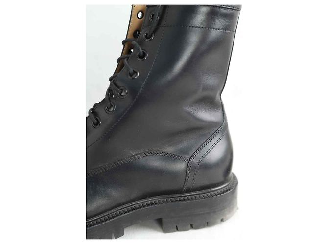 Maison Martin Margiela Schwarze Leder Schnürstiefel - Ansicht 5