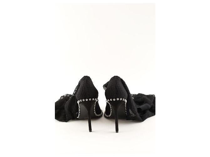 Alexander Wang Bota de cano alto preta - view 2