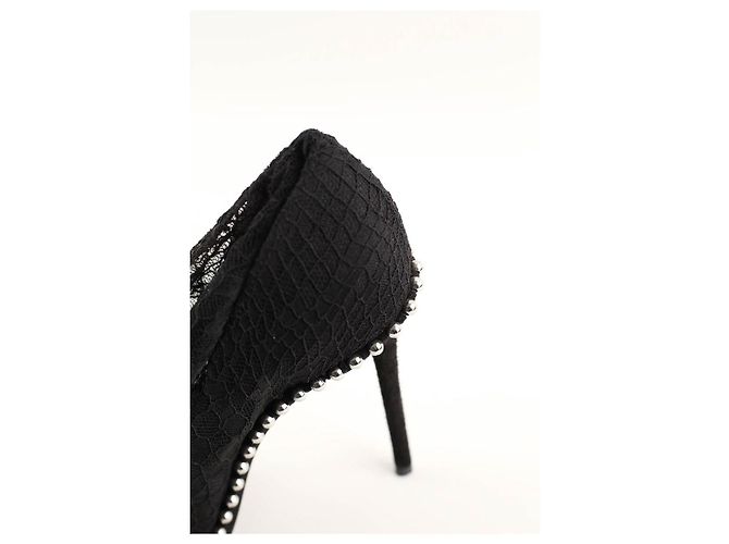 Alexander Wang Bota de cano alto preta - view 5