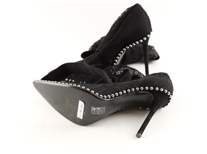Alexander Wang Bota de cano alto preta - view 6