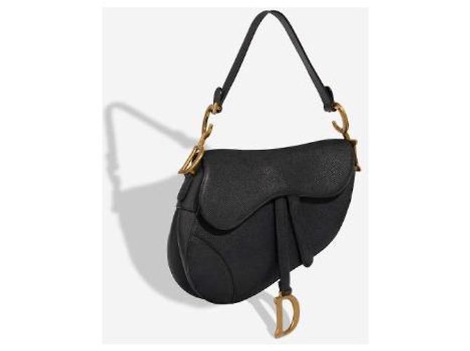 DIOR Saddle Bag in Black Leather - 102988 - view 3