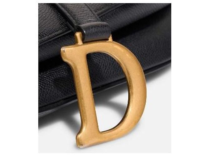 DIOR Saddle Bag in Black Leather - 102988 - view 4