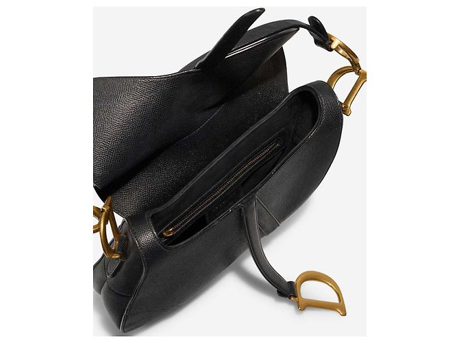 DIOR Saddle Bag in Black Leather - 102988 - view 6