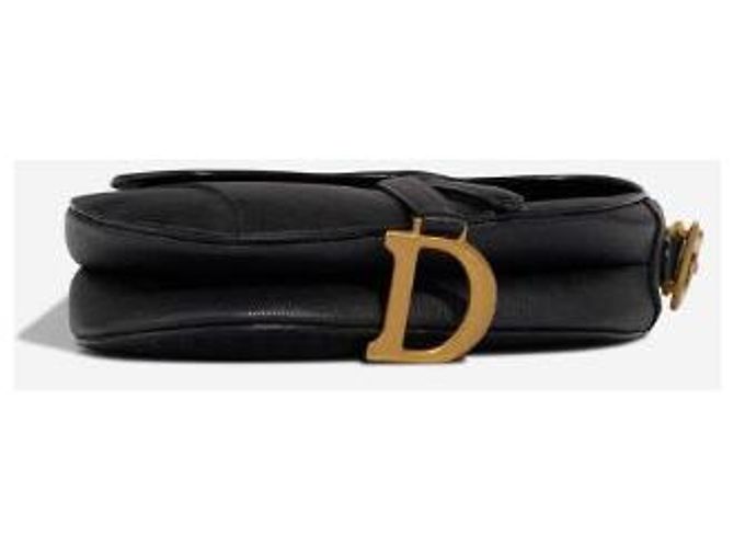 DIOR Saddle Bag in Black Leather - 102988 - view 9