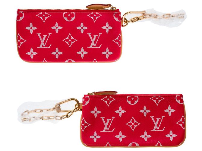 Borsa LOUIS VUITTON Speedy in Pelle Rossa - 103016 Rosso - vista 15