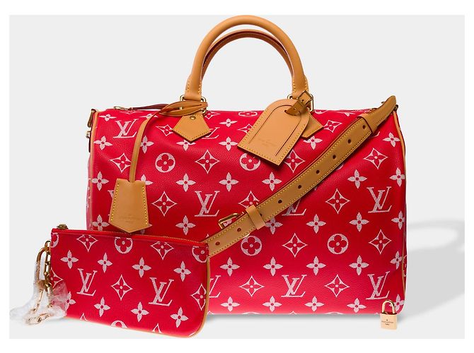 Borsa LOUIS VUITTON Speedy in Pelle Rossa - 103016 Rosso - vista 2