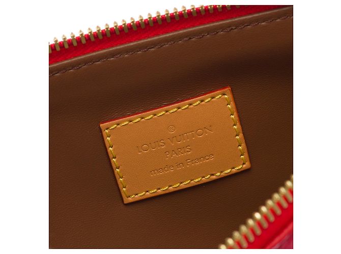 Borsa LOUIS VUITTON Speedy in Pelle Rossa - 103016 Rosso - vista 8