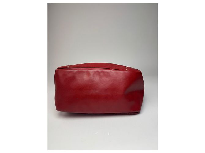 Chloé Vintage Chloe Leder Tote Bag Rot - Ansicht 14