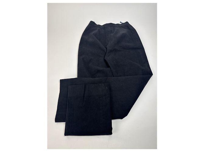 Vintage Givenchy Wildlederhose Schwarz 36/S - Ansicht 2