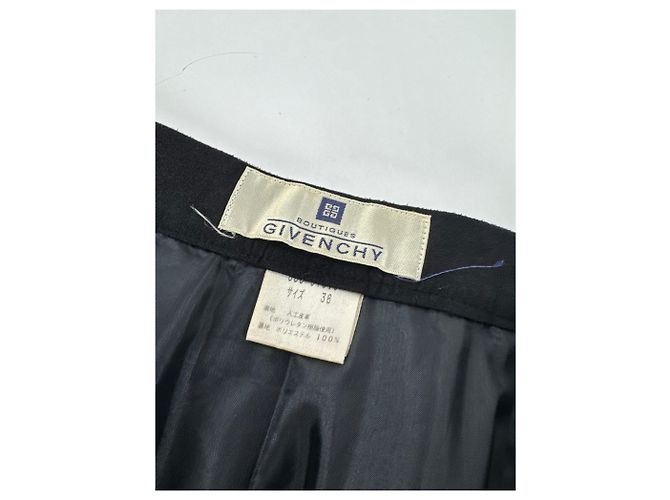 Vintage Givenchy Wildlederhose Schwarz 36/S - Ansicht 7