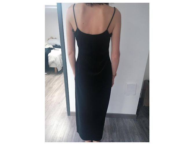 Chantal Thomass Abendkleid aus schwarzem Samt - Ansicht 2