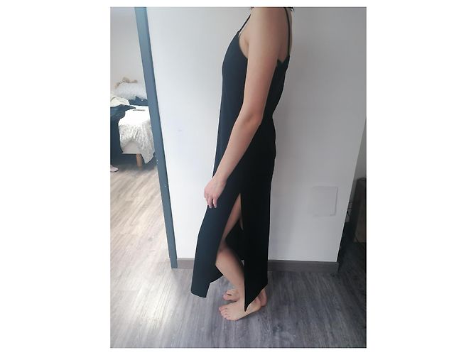 Chantal Thomass Abendkleid aus schwarzem Samt - Ansicht 3