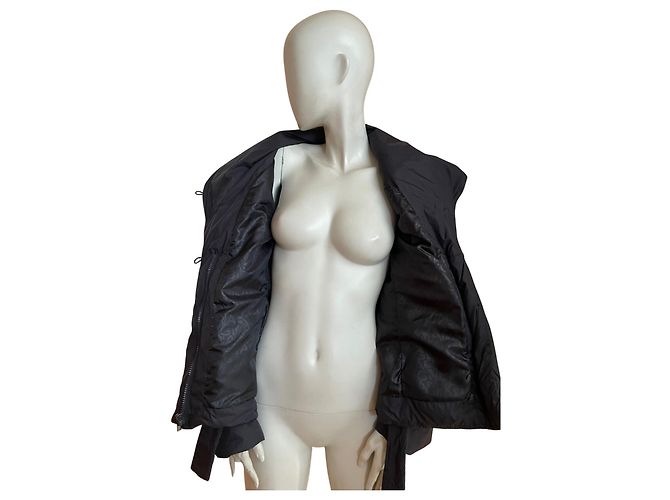Bcbg Max Azria ✨ Chaqueta de Plumas Cinturada BCBGMAXAZRIA – Talla L Negro - vista 2