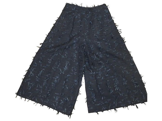 Autre Marque Pantalones Gaucho de Lana con Cinta Grace Class Negro - vista 2