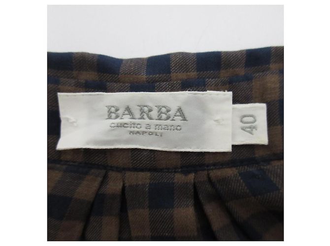 Autre Marque Camisa Barba Skipper Marrom Azul marinho - vista 6