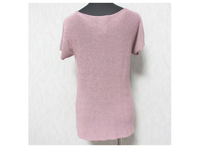 Max Mara Stricktop mit Leinenoptik Pink - Ansicht 2