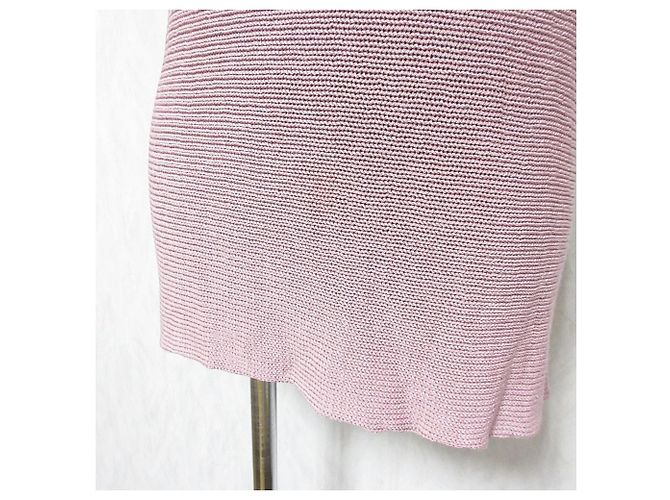 Max Mara Stricktop mit Leinenoptik Pink - Ansicht 6
