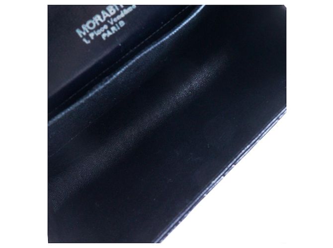 Autre Marque Borsa a spalla in pelle goffrata MORABITO 2 in 1 con catena Nero - vista 6