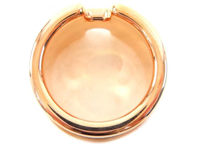 Ring Anillo Hermès Olympe GM Etoupe Oro Rosa Dorado Gris pardo - vista 6