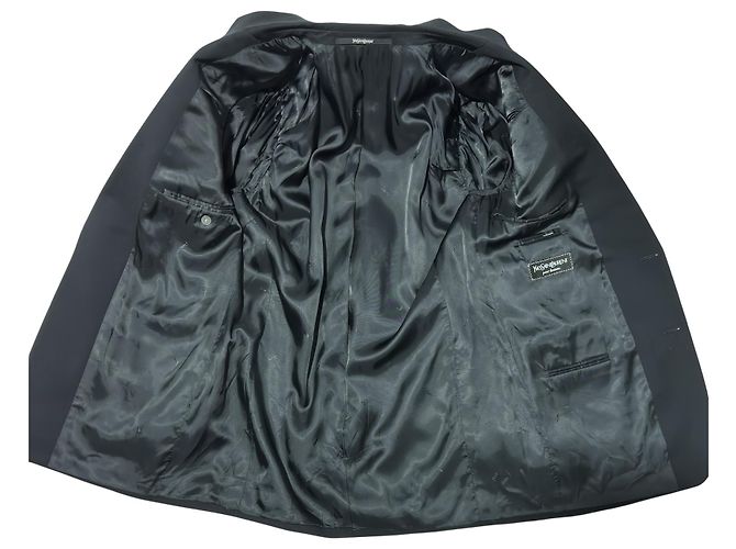 Blazer Yves Saint Laurent in lana nera Nero - vista 4