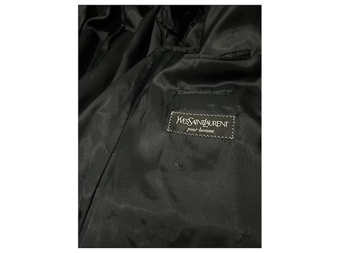 Blazer Yves Saint Laurent in lana nera Nero - vista 5