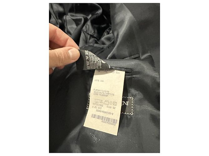 Blazer Yves Saint Laurent in lana nera Nero - vista 6