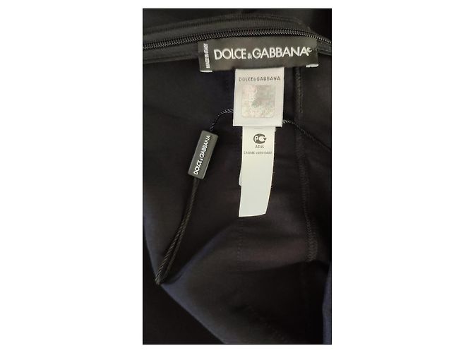 Dolce & Gabbana DOLCE&GABBANA SATIN-LEGERIE-Oberteil MIT SPITZE. Schwarz - Ansicht 2