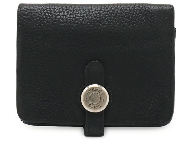 Monedero compacto Dogon de Hermès Negro - vista 2