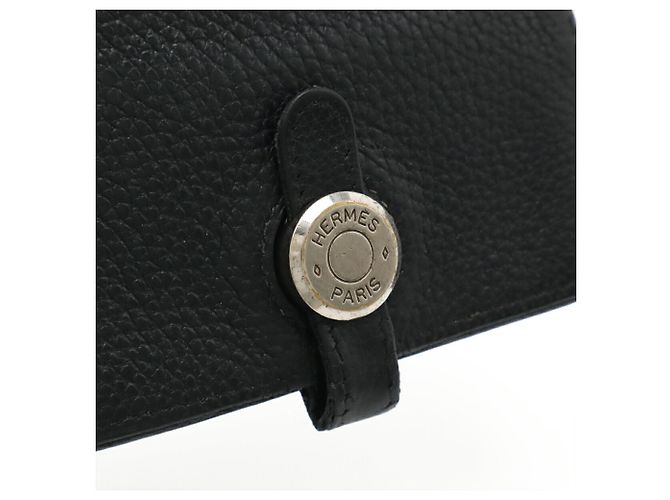 Monedero compacto Dogon de Hermès Negro - vista 5