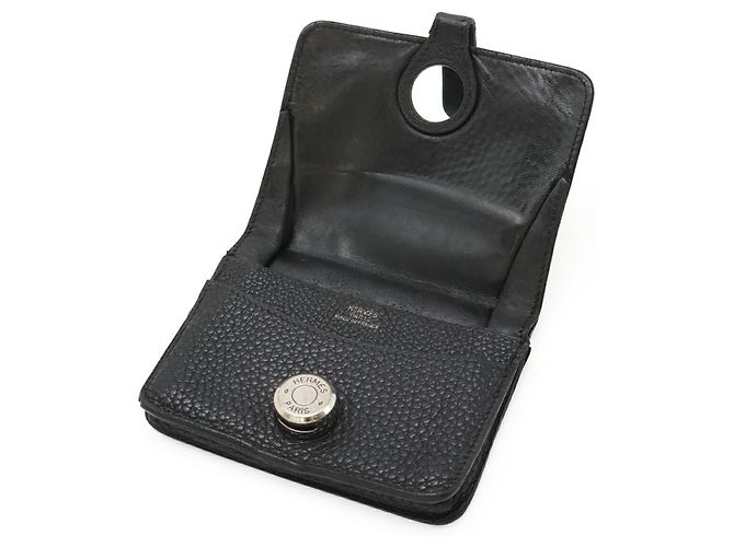 Monedero compacto Dogon de Hermès Negro - vista 7