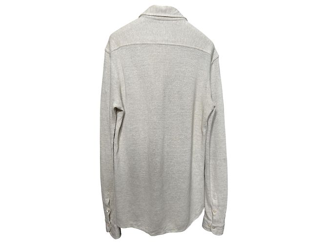 Autre Marque Polo 100% Capri de lino beige M - vista 5