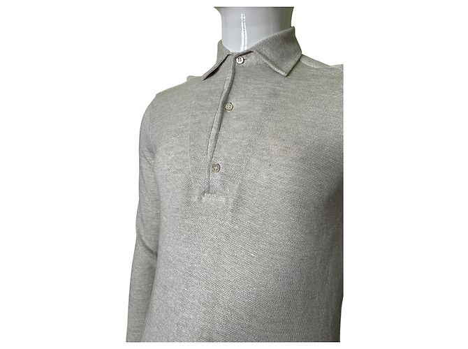 Autre Marque Polo 100% Capri de lino beige M - vista 8
