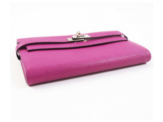 Hermès Hermes Kelly Geldbörse in Rosaviolett Lila - Ansicht 4