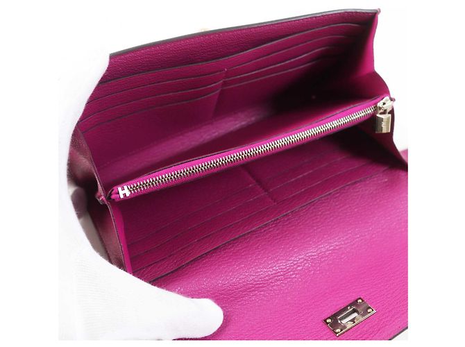 Hermès Hermes Kelly Geldbörse in Rosaviolett Lila - Ansicht 5