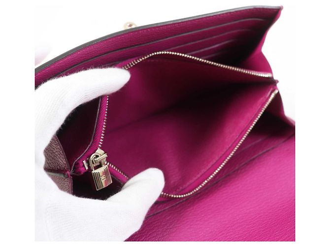 Hermès Hermes Kelly Geldbörse in Rosaviolett Lila - Ansicht 6