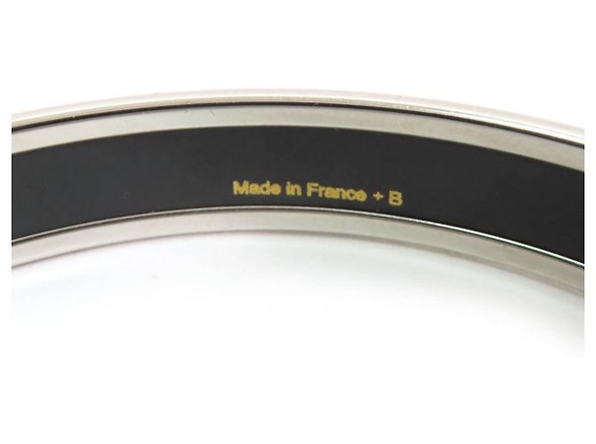 Hermès Email PM Carte à Joue Charm Armband Silber Weiß - Ansicht 5