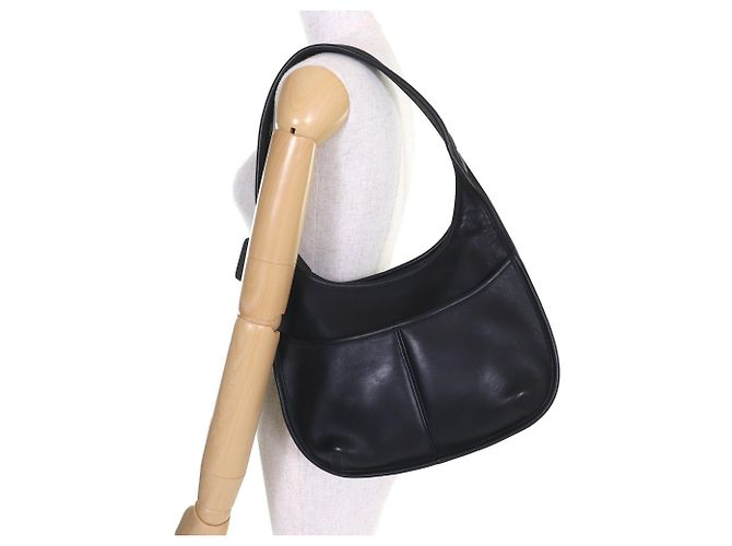 Vintage Coach 9033 Ergo Schultertasche Schwarz - Ansicht 7