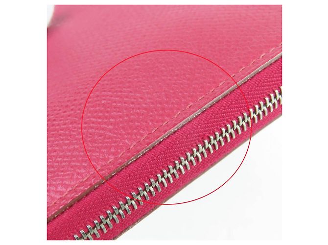 Hermès Cartera Larga Azap Clásica Ruby de Cuero Epsom Hermes Roja - vista 13