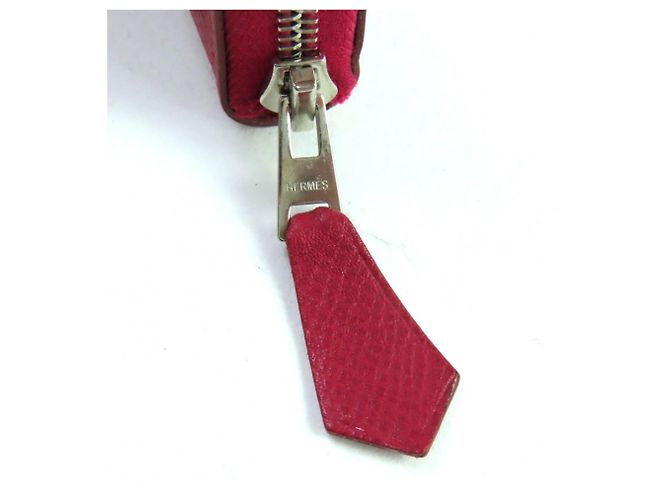 Hermès Cartera Larga Azap Clásica Ruby de Cuero Epsom Hermes Roja - vista 6