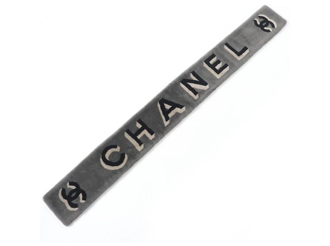 Chanel Mouton Kaschmir Schal Braun - Ansicht 5