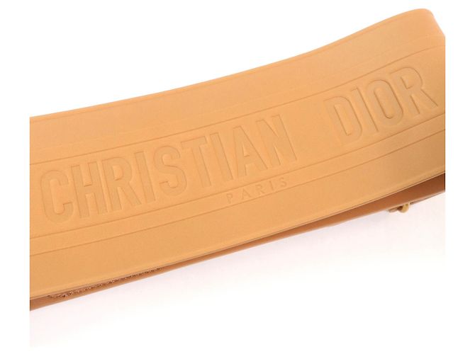 Christian Dior D-Waist Maxi Leder Gürtel Braun - Ansicht 6