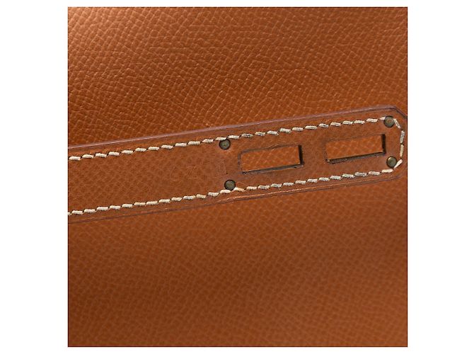 Hermès Kelly Depeches 38 aus braunem Epsom Karamell - Ansicht 6