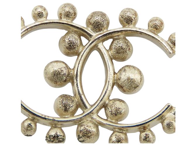 Bracciale in perle finte e strass CC placcato oro Chanel - vista 4
