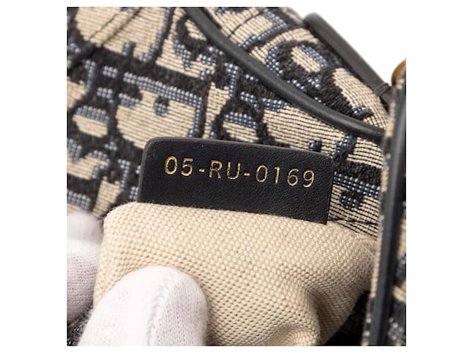 Saddle Borsa a sella mini obliqua blu Dior Blu navy - vista 6